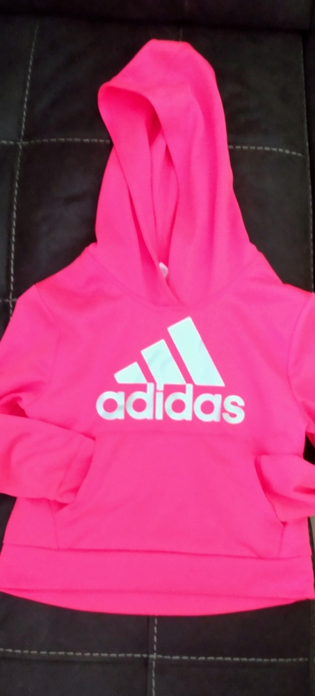 **EUC**.. Girl's Pink Adidas Pullover (Size-6)